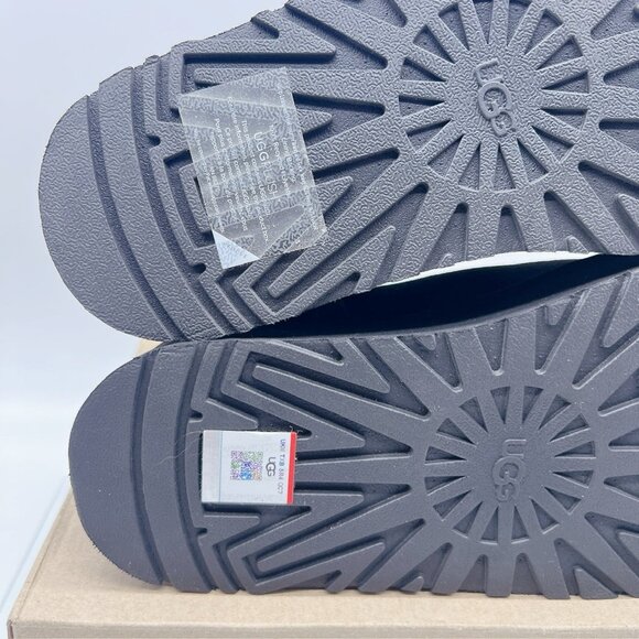 UGG WOMEN'S CLASSIC DIPPER Platform SUEDE SHEARLING LINED BOOTS Black US 9 - Picture 12 of 14